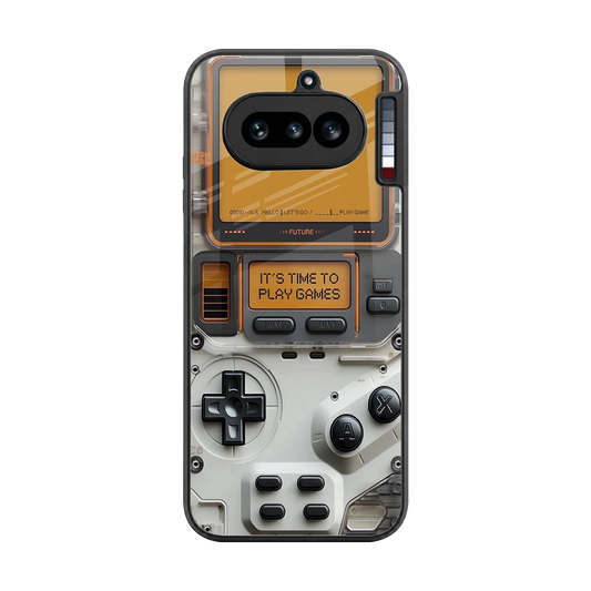 Gameboy Orange back phone cover | glass case for nothing phone 4a