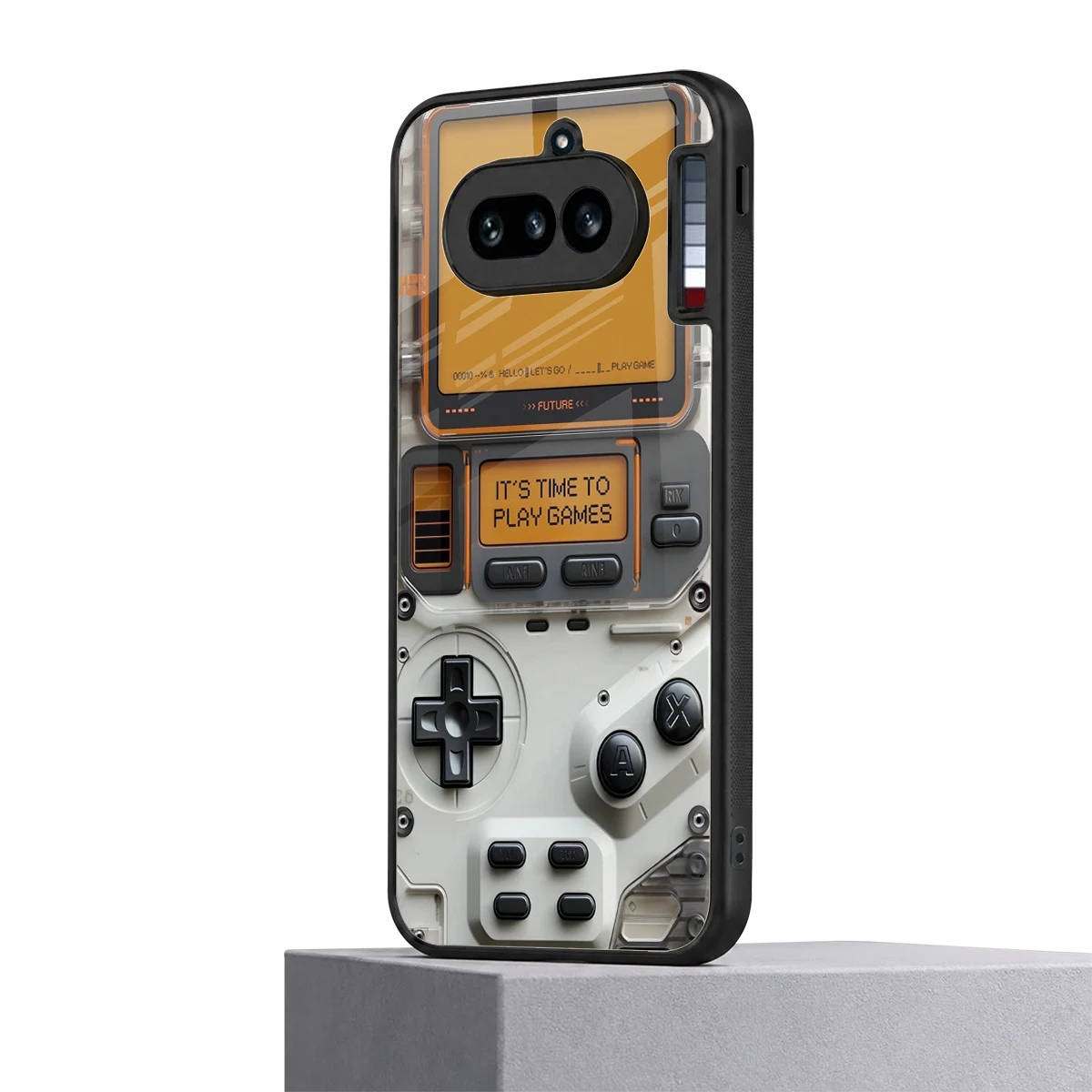 Gameboy Orange nothing phone 4a mobile cover | shockproof glass phone case