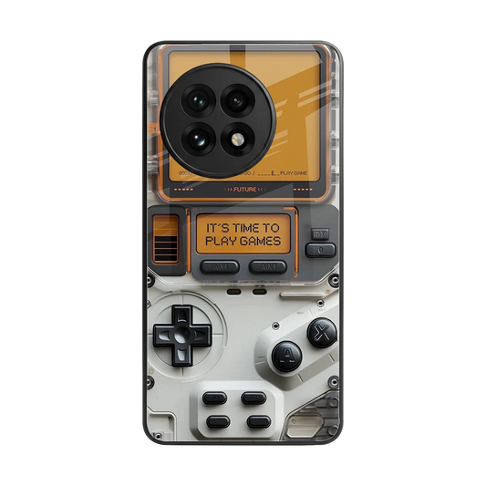 Gameboy Orange back phone cover | glass case for oneplus 13r
