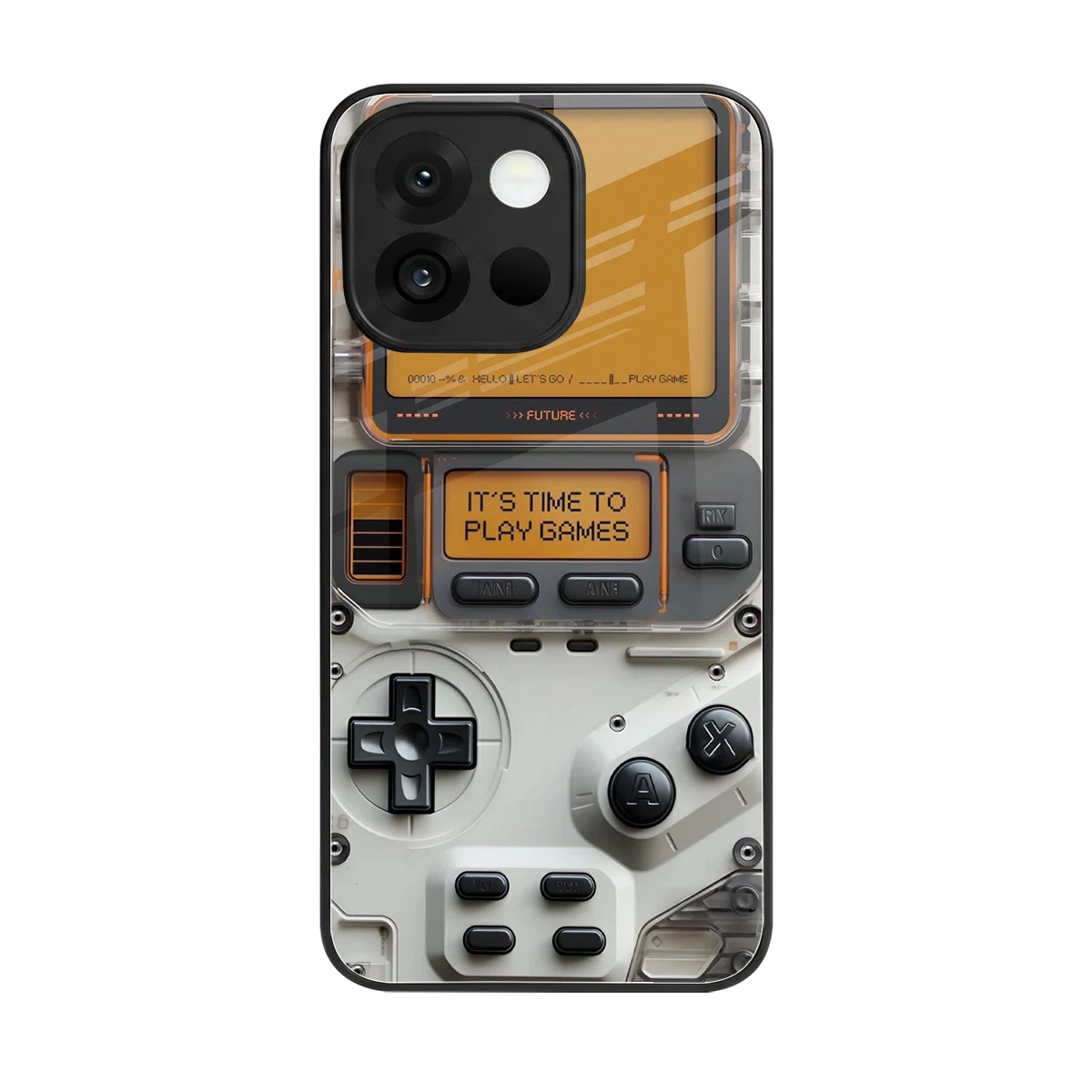 Gameboy Orange back phone cover | glass case for oneplus 13s