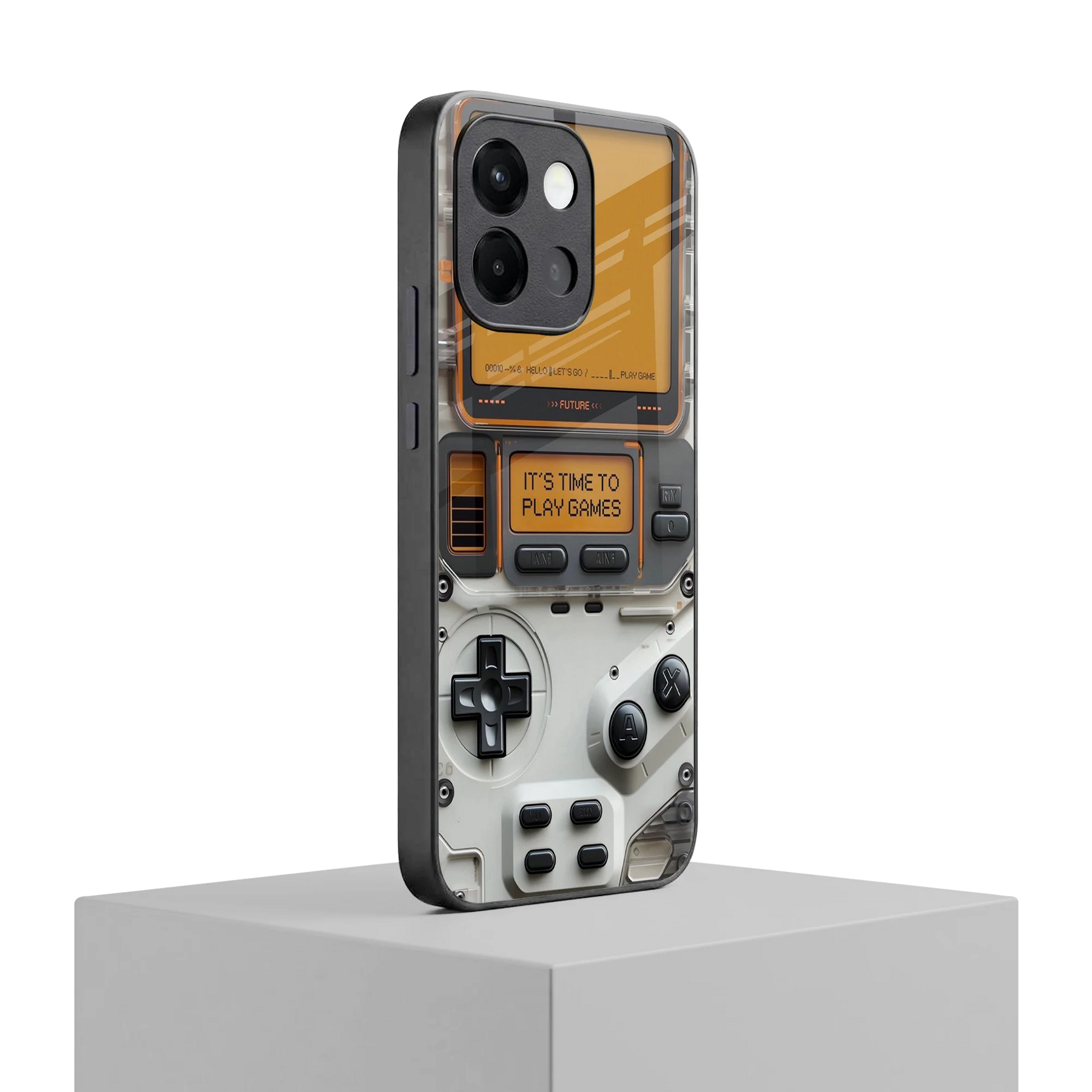 Gameboy Orange oneplus 13s mobile cover | shockproof glass phone case