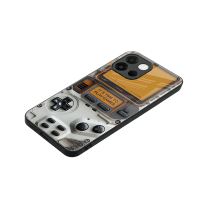 Gameboy Orange stylish phone case for oneplus 13s | glossy glass and slim fit