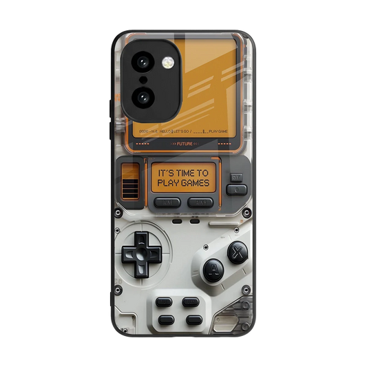 Gameboy Orange back phone cover | glass case for oneplus 15r