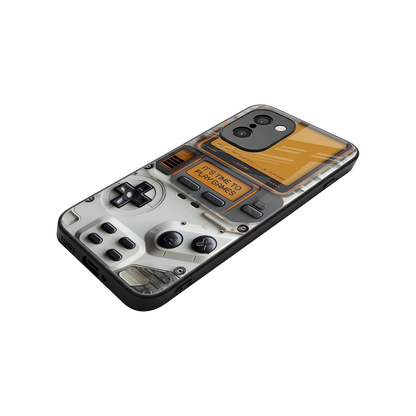 Gameboy Orange stylish phone case for oneplus 15r | glossy glass and slim fit