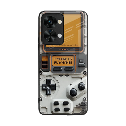 Gameboy Orange back phone cover | glass case for oneplus nord 2t