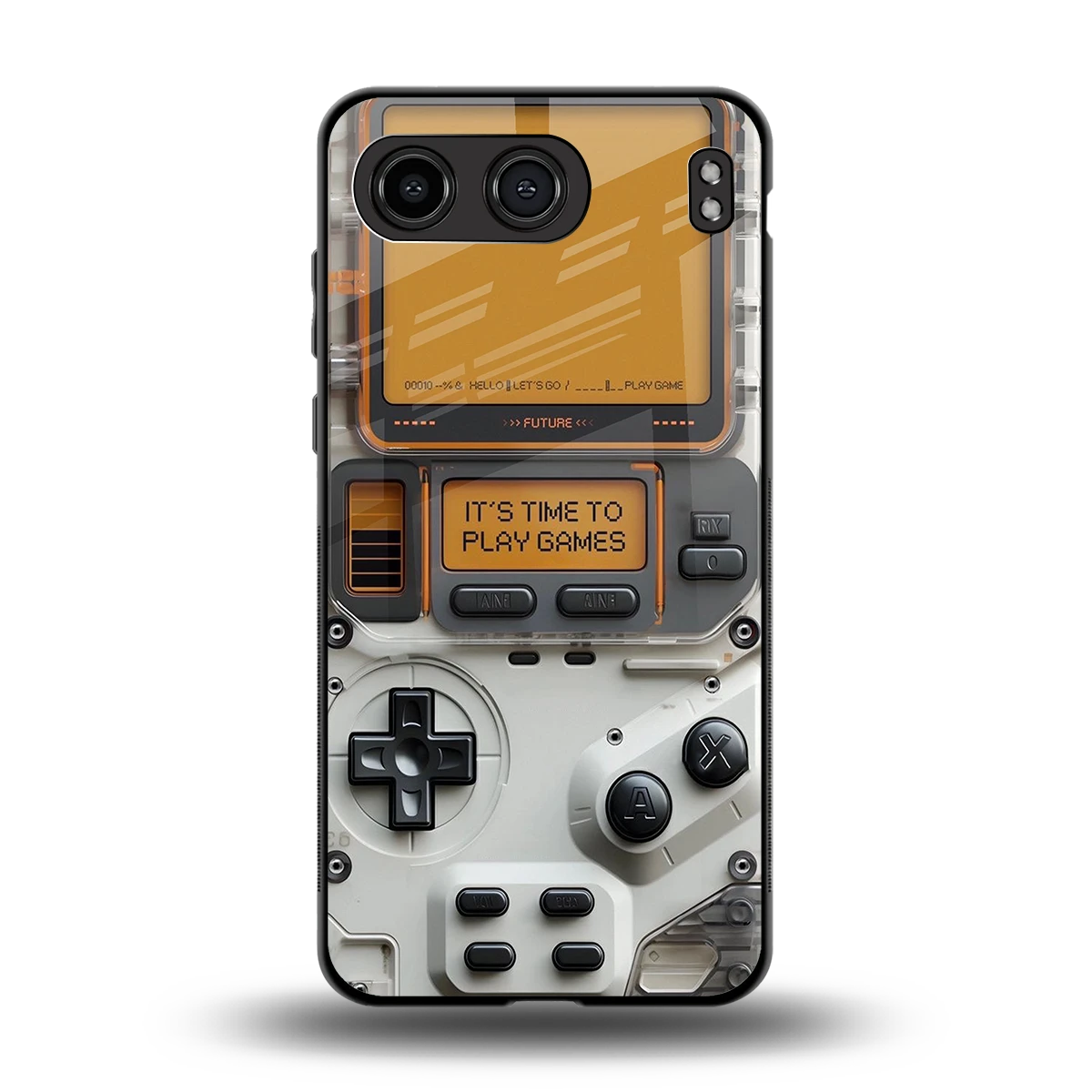 Gameboy Orange back phone cover | glass case for oneplus nord 4