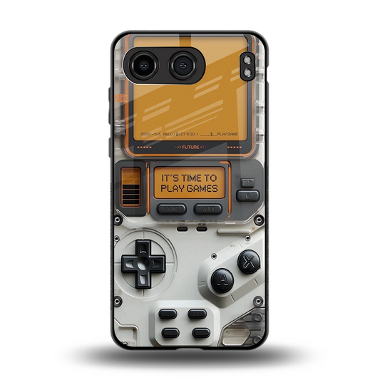 Gameboy Orange back phone cover | glass case for oneplus nord 4