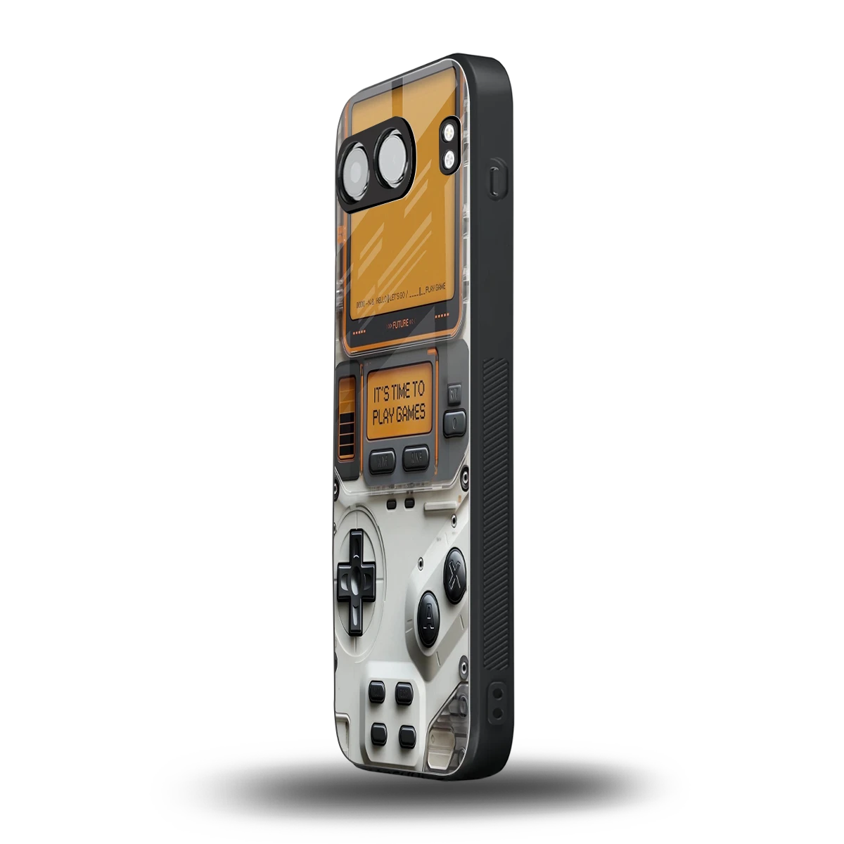 Gameboy Orange oneplus nord 4 mobile cover | shockproof glass phone case