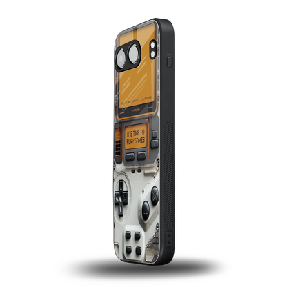 Gameboy Orange oneplus nord 4 mobile cover | shockproof glass phone case