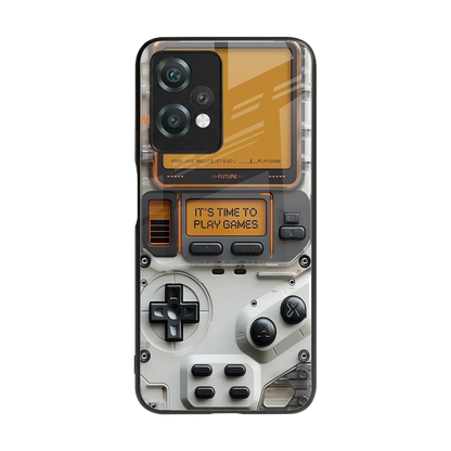 Gameboy Orange back phone cover | glass case for oneplus nord ce 2 lite