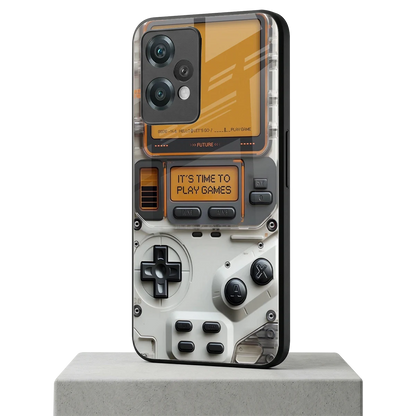 Gameboy Orange oneplus nord ce 2 lite mobile cover | shockproof glass phone case