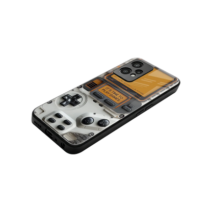 Gameboy Orange stylish phone case for oneplus nord ce 2 lite | glossy glass and slim fit