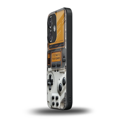 Gameboy Orange oneplus nord ce 3 mobile cover | shockproof glass phone case