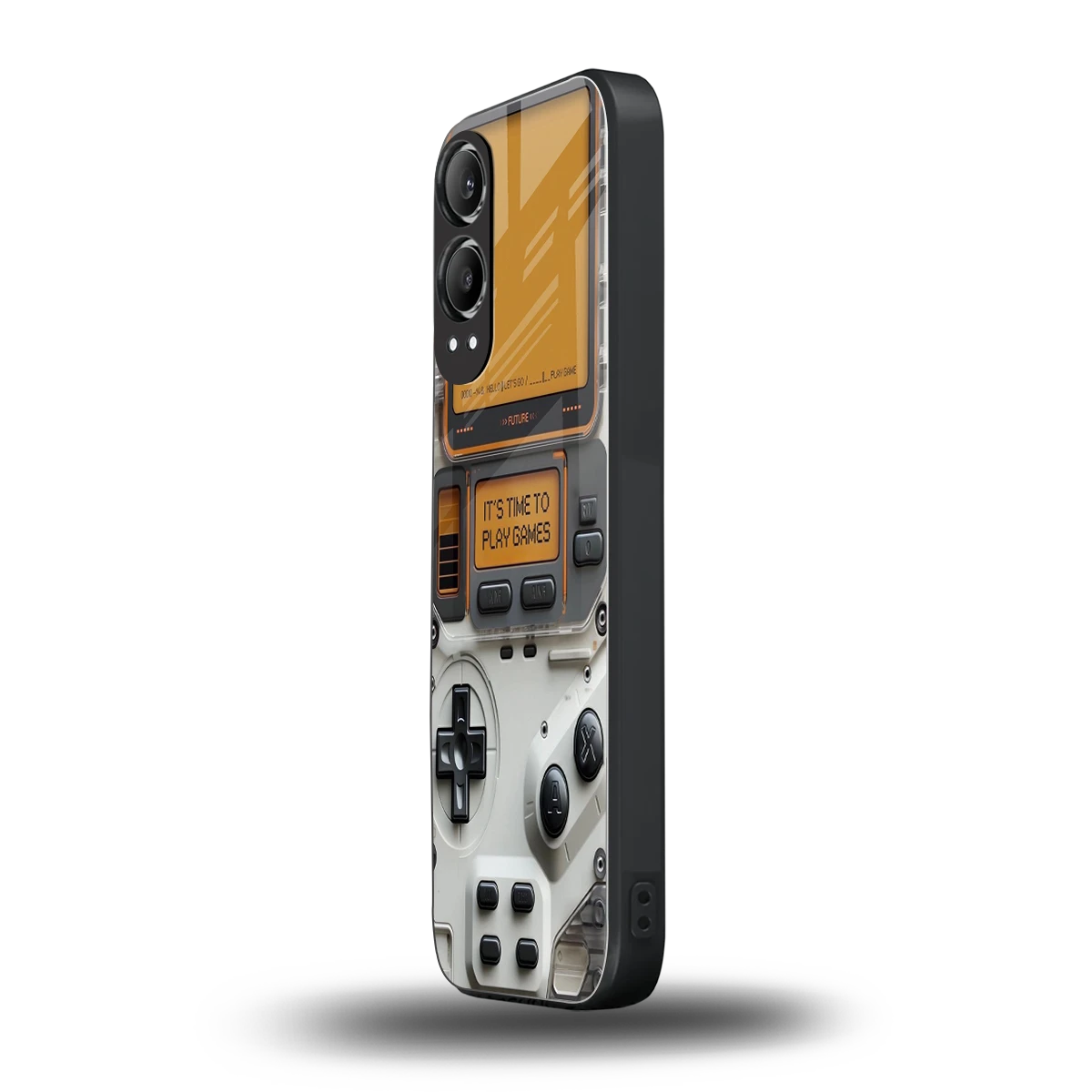 Gameboy Orange oneplus nord ce 4 lite mobile cover | shockproof glass phone case