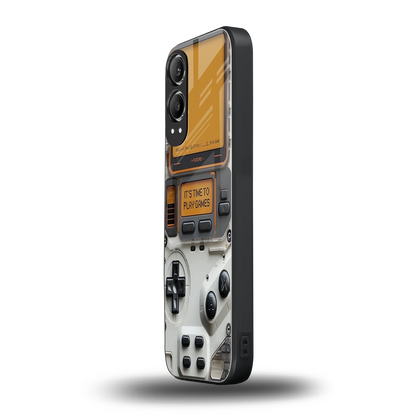 Gameboy Orange oneplus nord ce 4 lite mobile cover | shockproof glass phone case