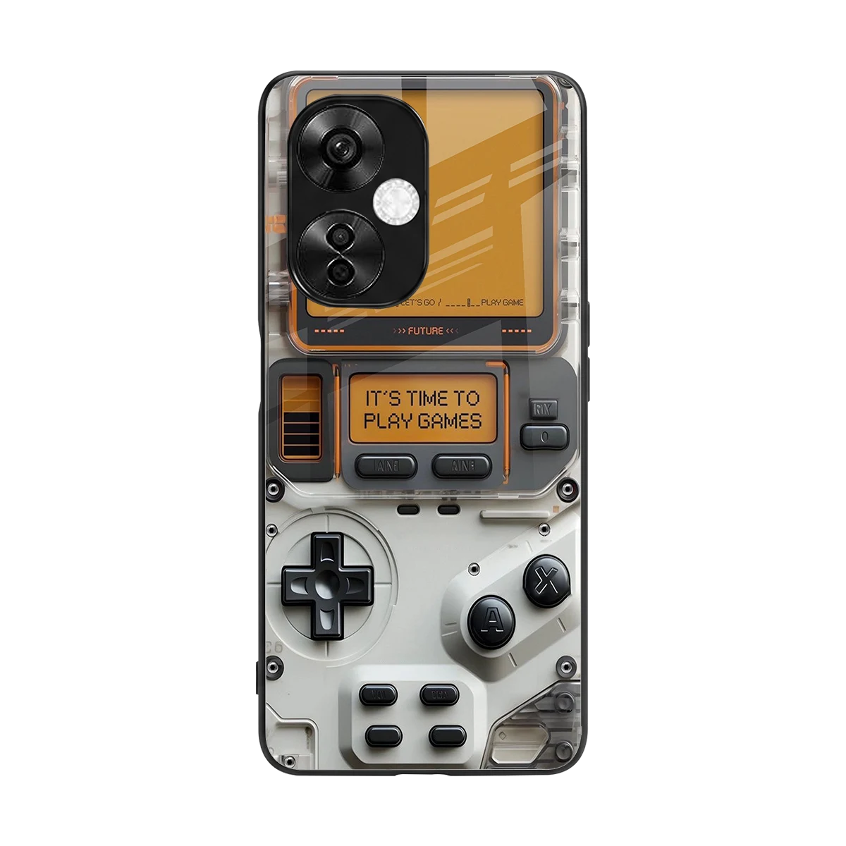 Gameboy Orange back phone cover | glass case for oneplus nord ce 3 lite