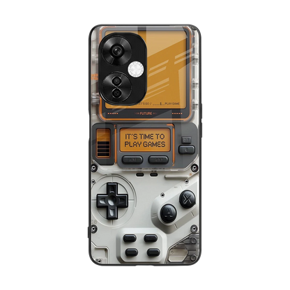 Gameboy Orange back phone cover | glass case for oneplus nord ce 3 lite