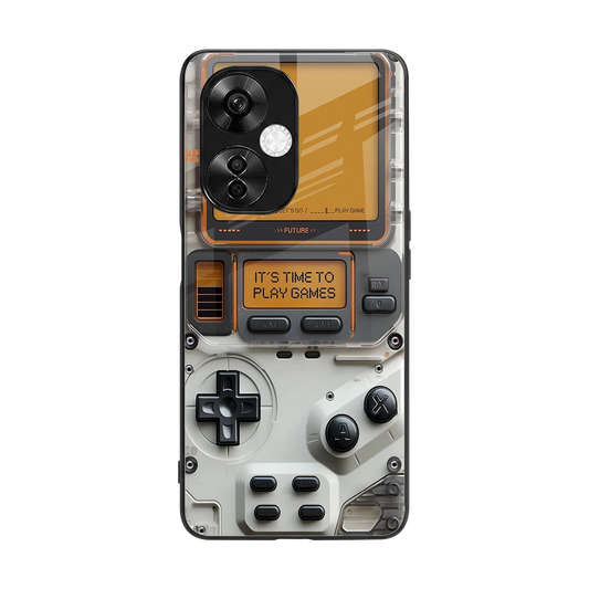 Gameboy Orange back phone cover | glass case for oneplus nord ce 3 lite