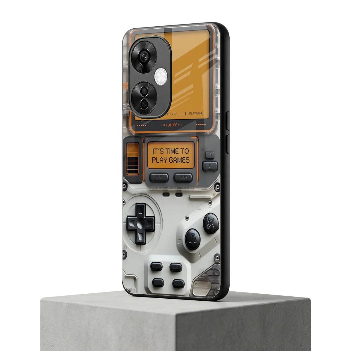 Gameboy Orange oneplus nord ce 3 lite mobile cover | shockproof glass phone case