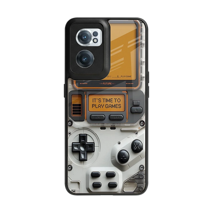 Gameboy Orange back phone cover | glass case for oneplus nord ce 2