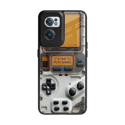 Gameboy Orange back phone cover | glass case for oneplus nord ce 2