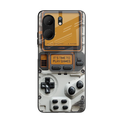 Gameboy Orange back phone cover | glass case for oppo a5x 5g
