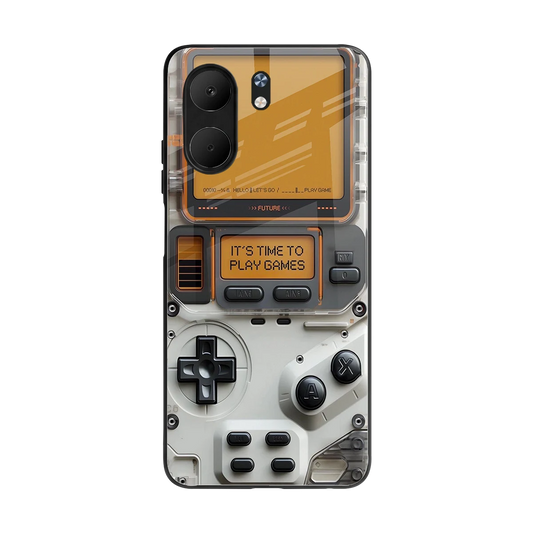 Gameboy Orange back phone cover | glass case for oppo a5x 5g