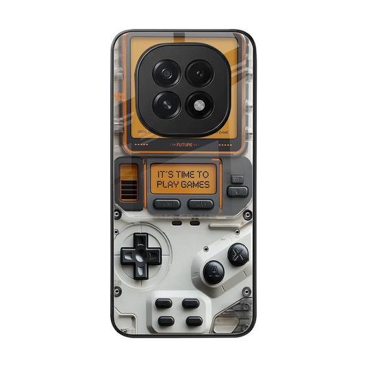 Gameboy Orange back phone cover | glass case for oppo f29 5g