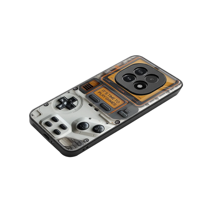 Gameboy Orange stylish phone case for oppo f29 5g | glossy glass and slim fit