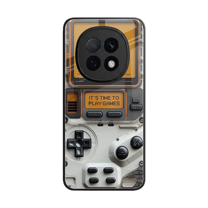 Gameboy Orange back phone cover | glass case for oppo f29 pro 5g