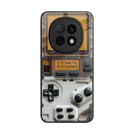 Gameboy Orange back phone cover | glass case for oppo f29 pro 5g