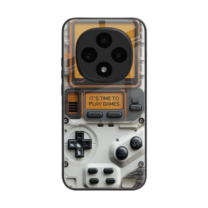 Gameboy Orange back phone cover | glass case for oppo f31 pro 5g