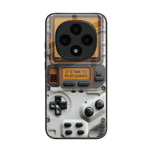 Gameboy Orange back phone cover | glass case for oppo f31 pro 5g