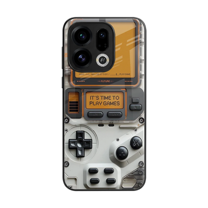 Gameboy Orange back phone cover | glass case for oppo find x9