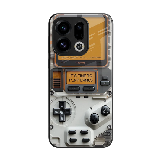 Gameboy Orange back phone cover | glass case for oppo find x9