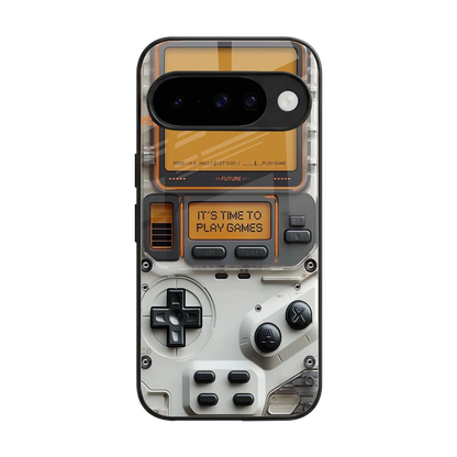 Gameboy Orange back phone cover | glass case for google pixel 10