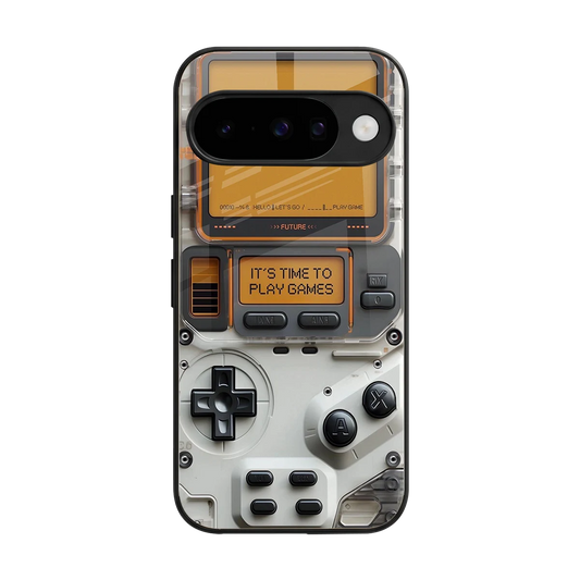 Gameboy Orange back phone cover | glass case for google pixel 10