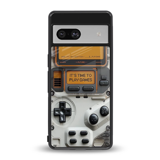 Gameboy Orange back phone cover | glass case for google pixel 7