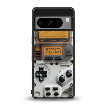 Gameboy Orange back phone cover | glass case for google pixel 8 pro