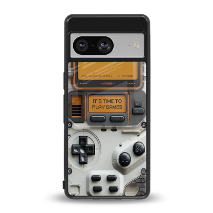 Gameboy Orange back phone cover | glass case for google pixel 8
