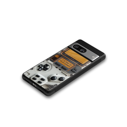 Gameboy Orange google pixel 8 mobile cover | shockproof glass phone case