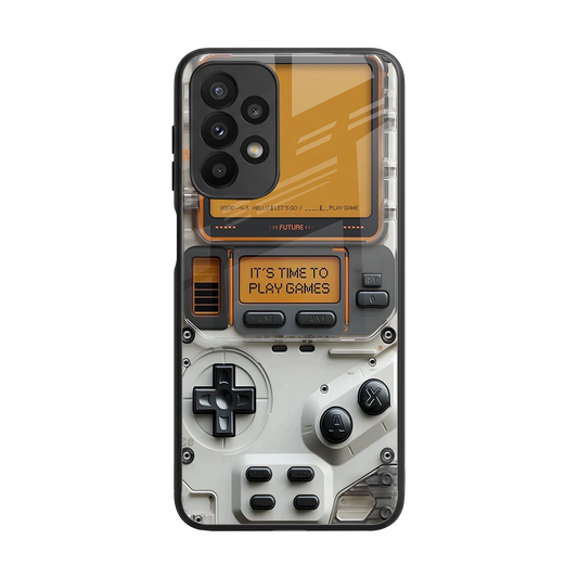 Gameboy Orange back phone cover | glass case for samsung galaxy a23