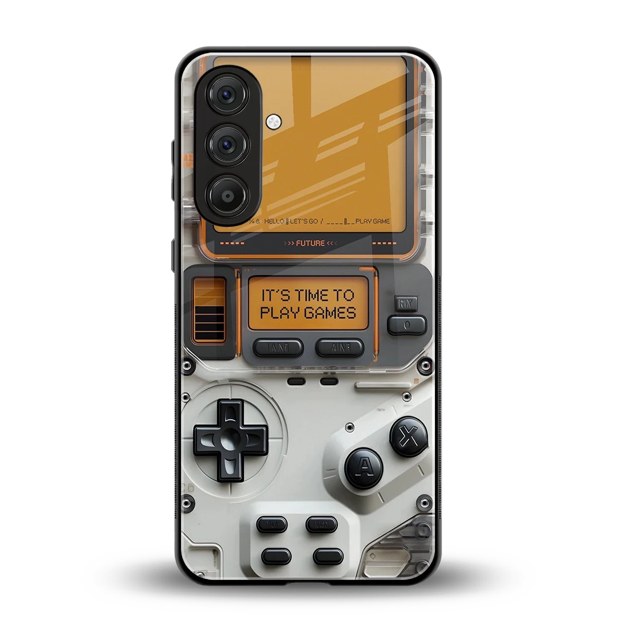Gameboy Orange back phone cover | glass case for samsung galaxy a16 5g