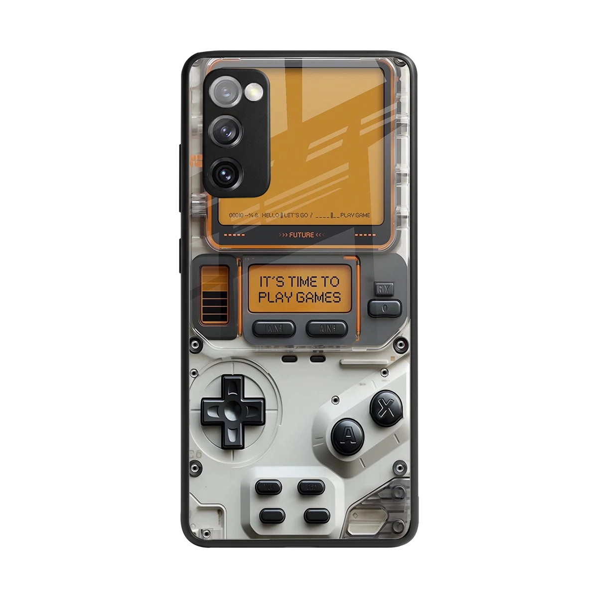 Gameboy Orange back phone cover | glass case for samsung galaxy s20 fe