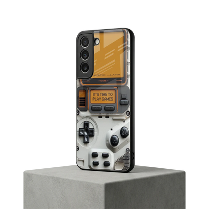 Gameboy Orange samsung galaxy s22 mobile cover | shockproof glass phone case