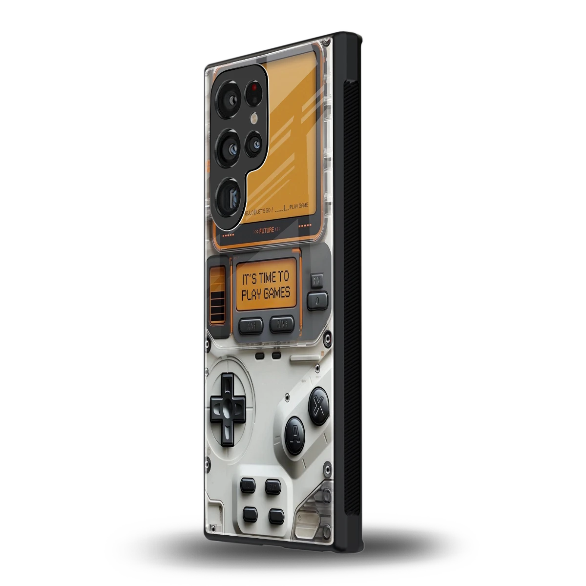 Gameboy Orange samsung galaxy s24 ultra mobile cover | shockproof glass phone case