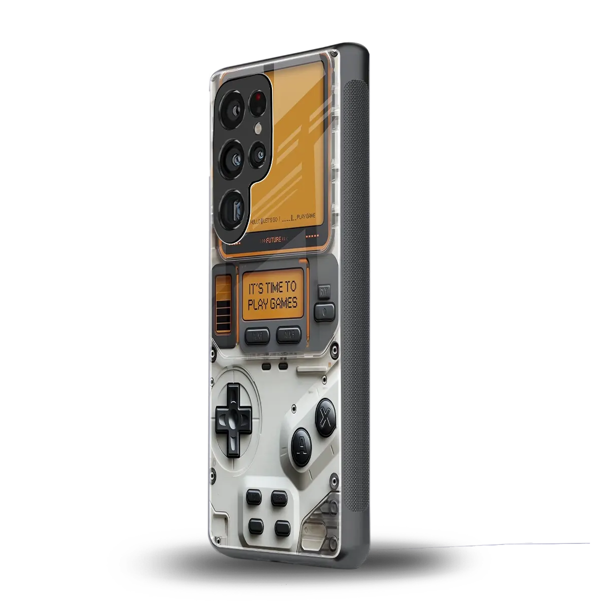 Gameboy Orange samsung galaxy s25 ultra mobile cover | shockproof glass phone case