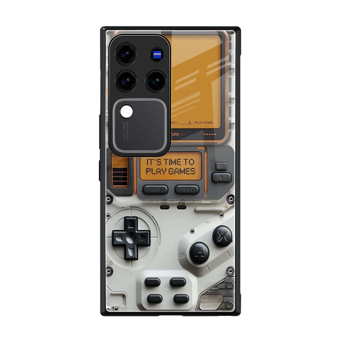 Gameboy Orange back phone cover | glass case forvivo v30 pro