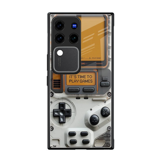 Gameboy Orange back phone cover | glass case forvivo v30 pro