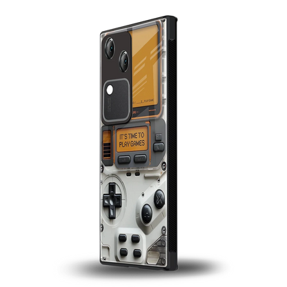 Gameboy Orange vivo v30 mobile cover | shockproof glass phone case